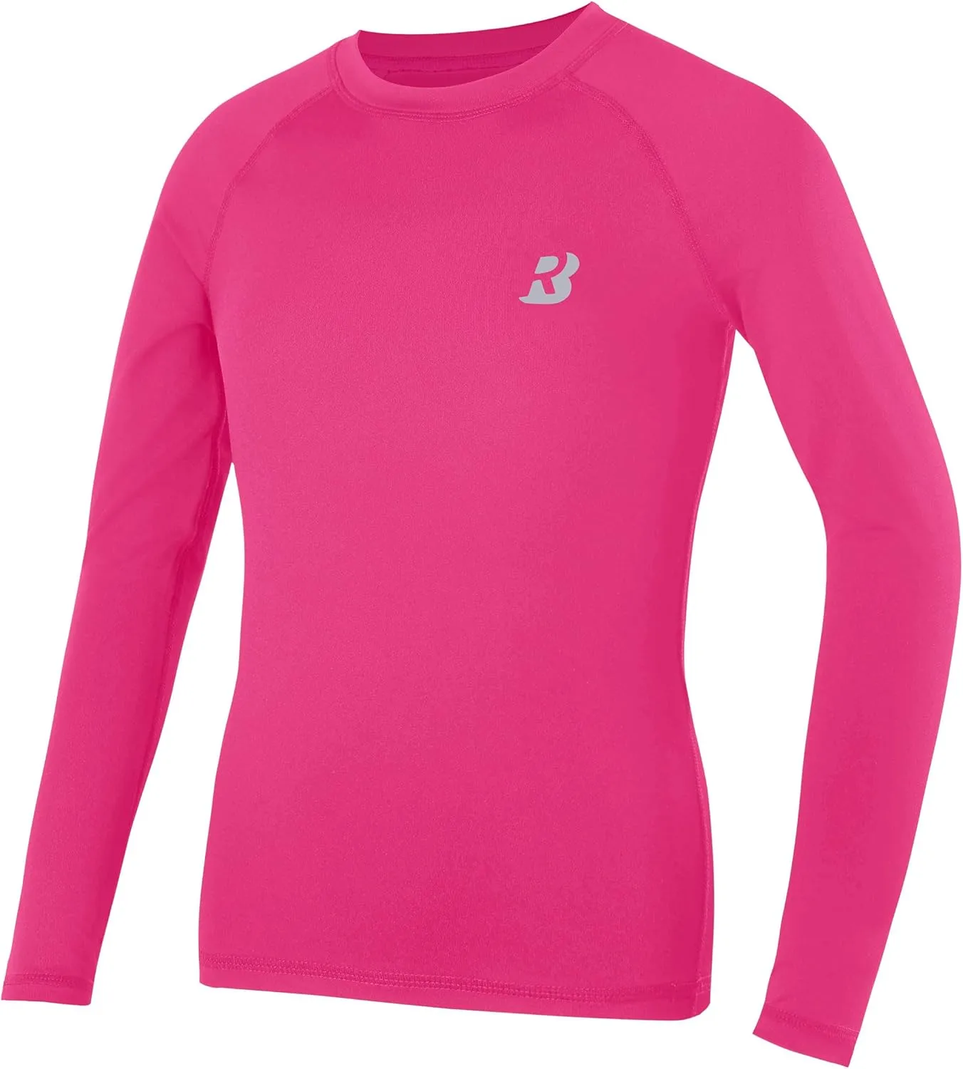 Roadbox Boys Youth Compression Shirts - Long Sleeve Athletic Undershirt Kids Quick Dry Base Layers for Baseball Soccer