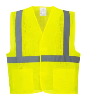 Safety Vest Class 2 High Visibility Reflective Mesh Economy
