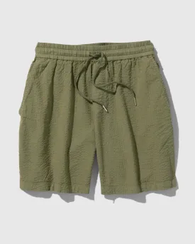 Seersucker Pull-On Short