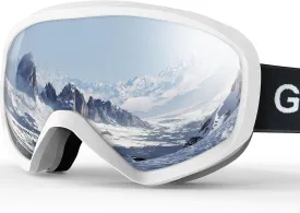Ski Goggles, OTG 100% UV Protection Anti Fog Snowboard/Ski Goggles for Men, Women & Youth