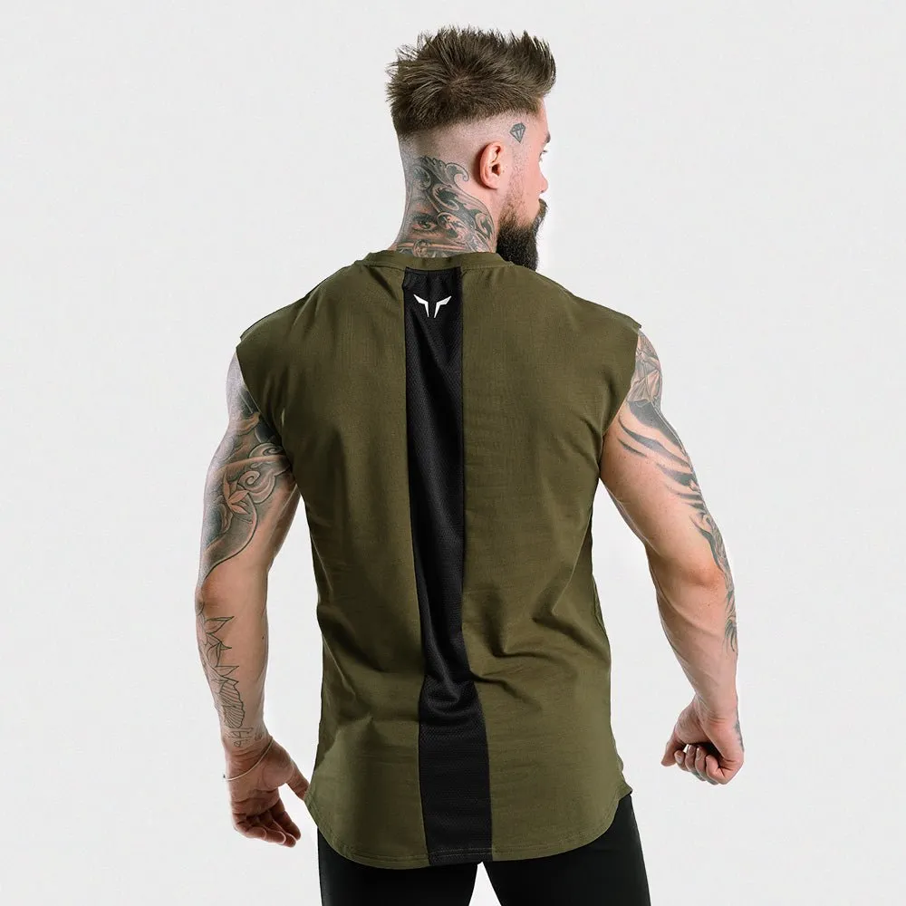 Statement Drop Shoulder Top - Olive