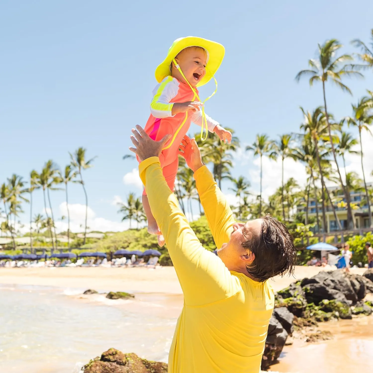 SwimZip Wide Brim Sun Hat | UPF 50  Protection for Baby, Toddler, and Kids