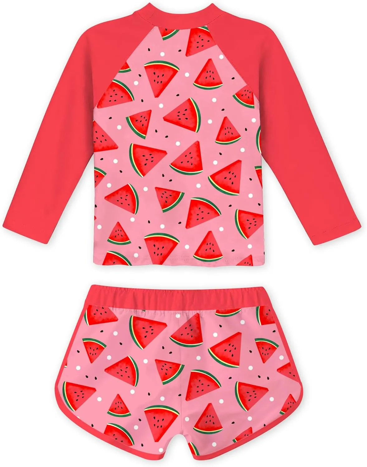 Vogseek Girls Rash Guard Two Pieces Swimsuit Long Sleeve Bathing Suit for 3-10 Years