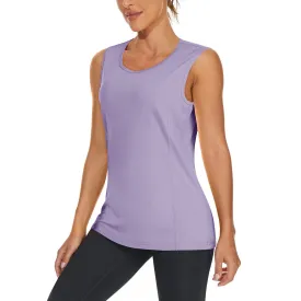 Women's Quick Dry Sun Protection UPF 80  Running Yoga Tank Tops