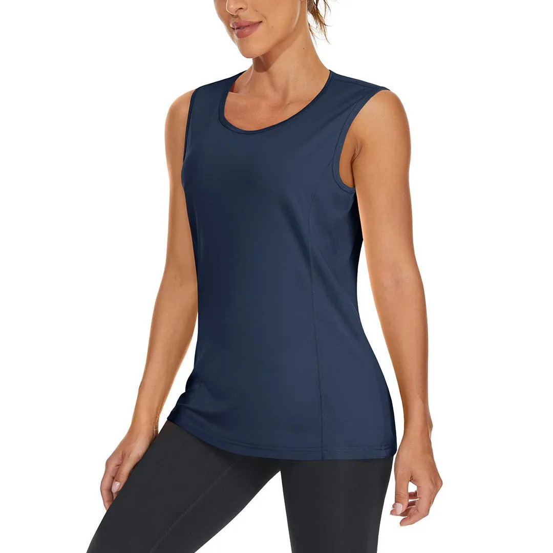 Women's Quick Dry Sun Protection UPF 80  Running Yoga Tank Tops